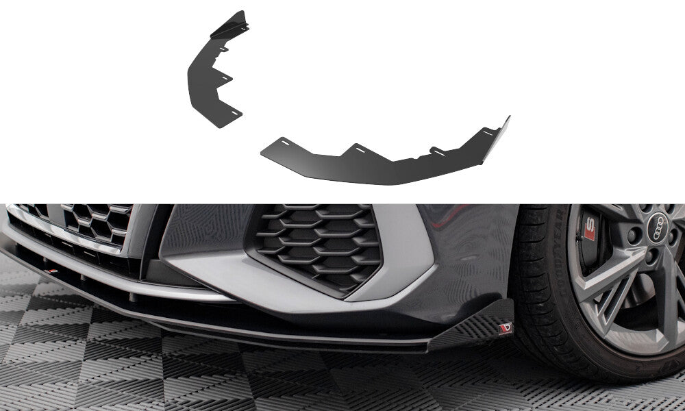 Front Flaps für Audi S3/A3 S-Line 8Y Maxton Design
