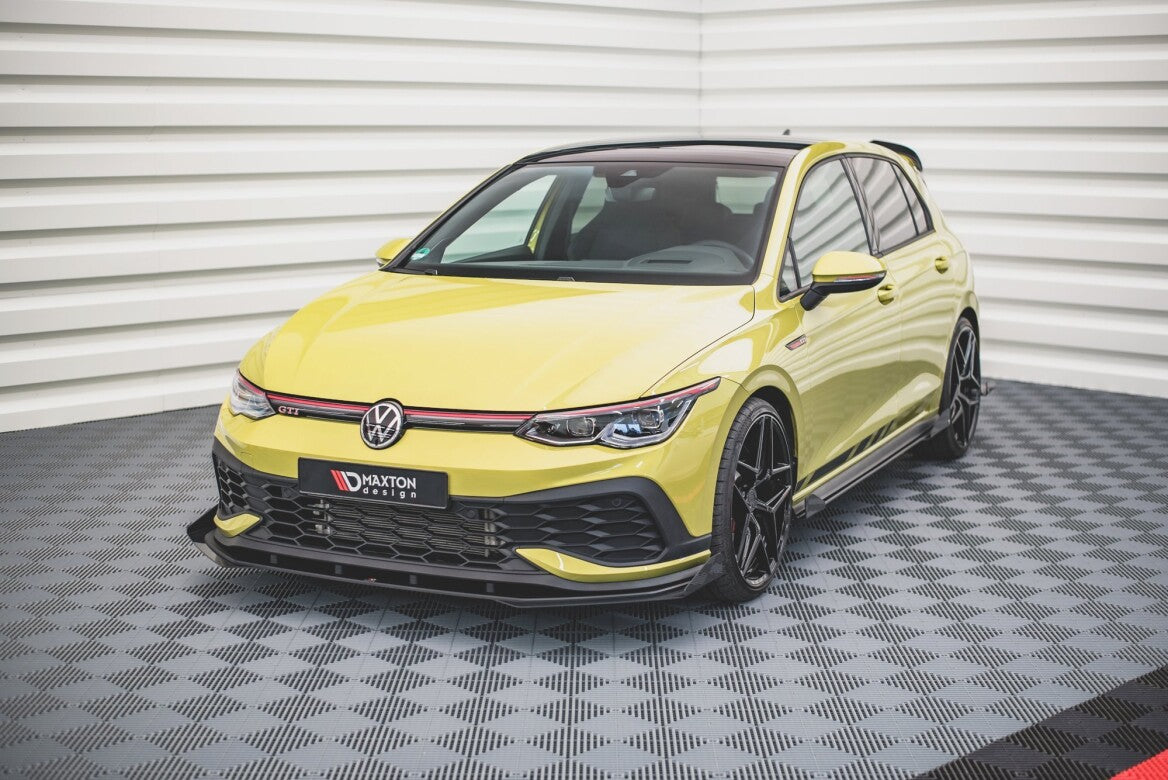 Front Stoßstangen Flaps für VW Golf 8 GTI Clubsport Maxton Design