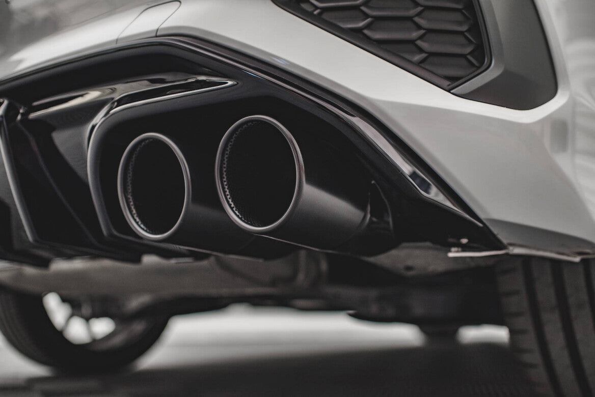 Heck Ansatz Diffusor + Endrohre für Audi A3 S-Line Sportback 8Y Maxton Design