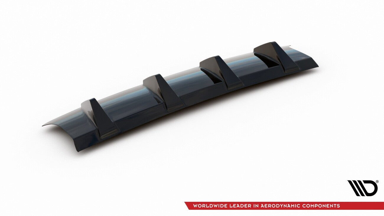 Heck Ansatz Diffusor für Audi S3 8V FL Hatchback schwarz Maxton Design