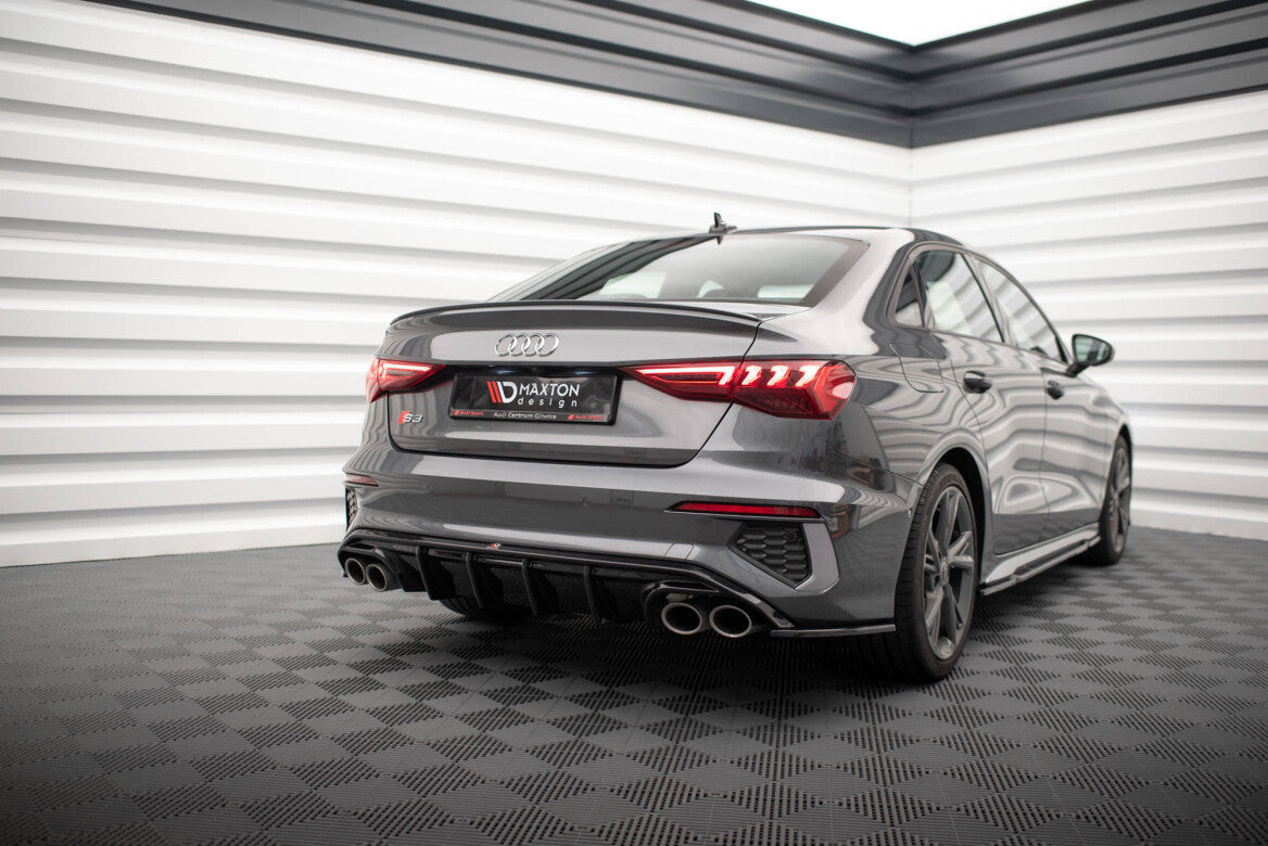 Heck Ansatz Diffusor für Audi S3 Limousine 8Y Maxton Design