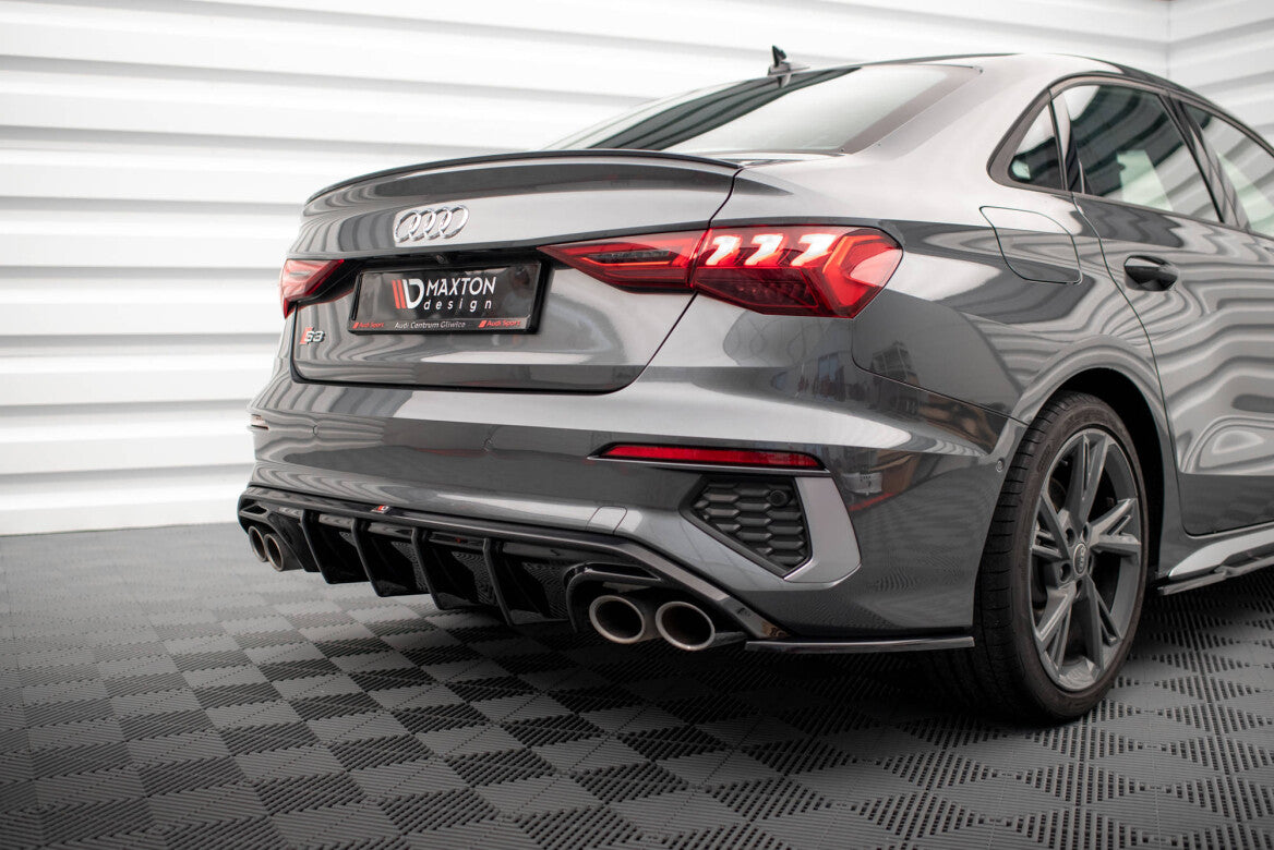 Heck Ansatz Diffusor für Audi S3 Limousine 8Y Maxton Design