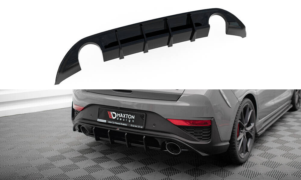 Heck Ansatz Diffusor für Hyundai I30N Hatchback Facelift Maxton Design