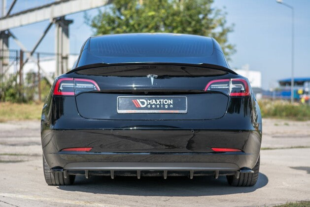 Heck Ansatz Diffusor für Tesla Model 3 Maxton Design