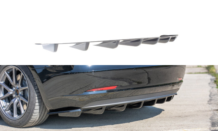 Heck Ansatz Diffusor für Tesla Model 3 Maxton Design