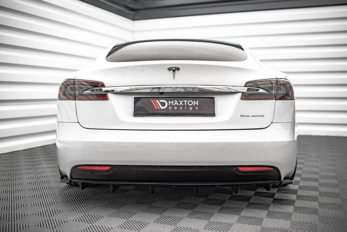 Heck Ansatz Diffusor für Tesla Model S FL Maxton Design