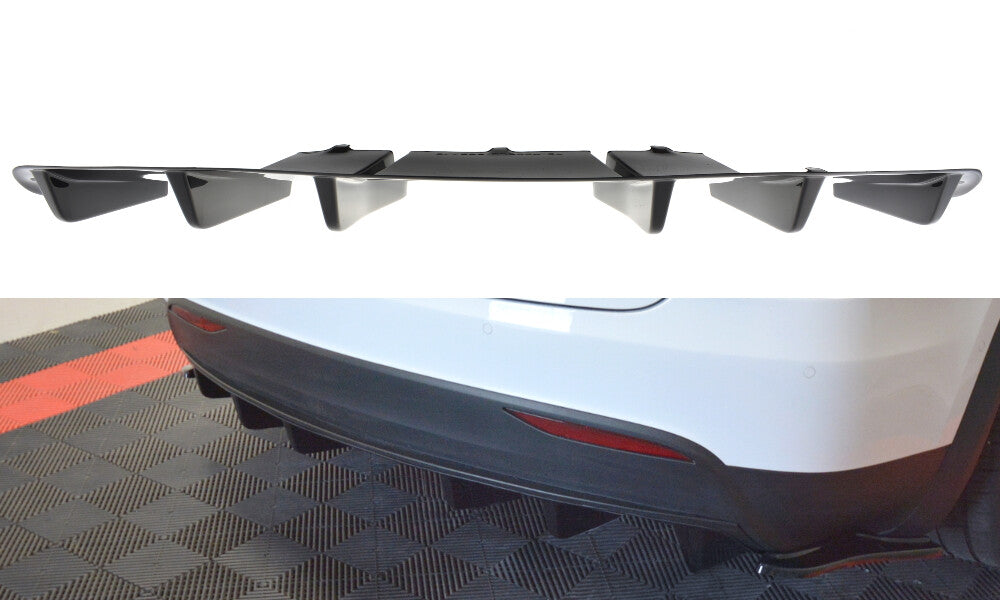 Heck Ansatz Diffusor für TESLA MODEL X Maxton Design