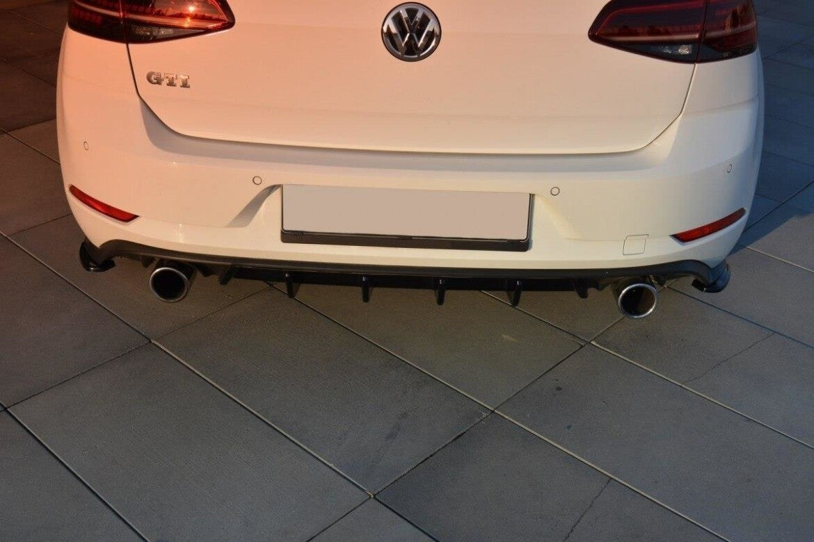 Heck Ansatz Diffusor für VW GOLF 7 GTI FACELIFT Maxton Design