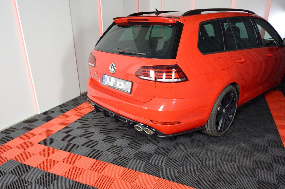 Heck Ansatz Diffusor für VW GOLF 7 R VARIANT FACELIFT Maxton Design