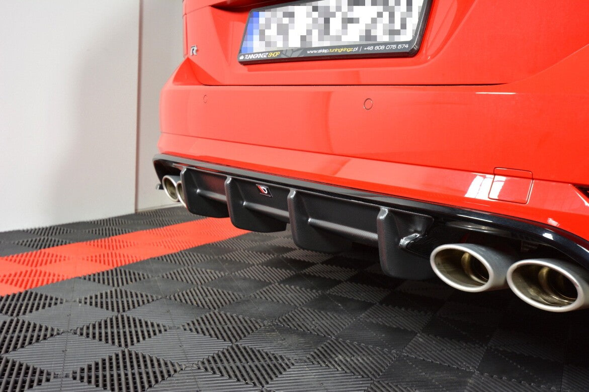 Heck Ansatz Diffusor für VW GOLF 7 R VARIANT FACELIFT Maxton Design