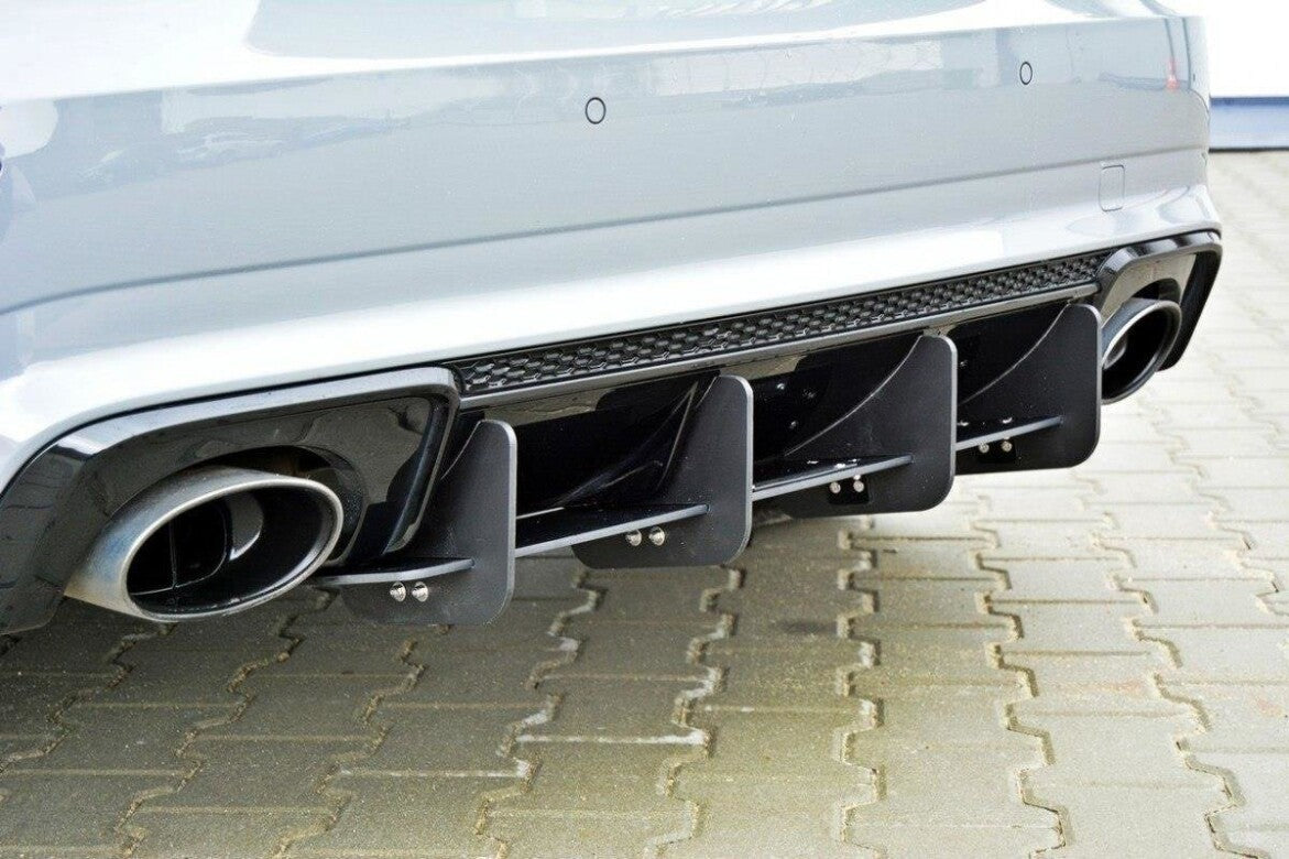 Heck Ansatz Diffusor Heckschürze für Audi RS3 8V SPORTBACK Maxton Design