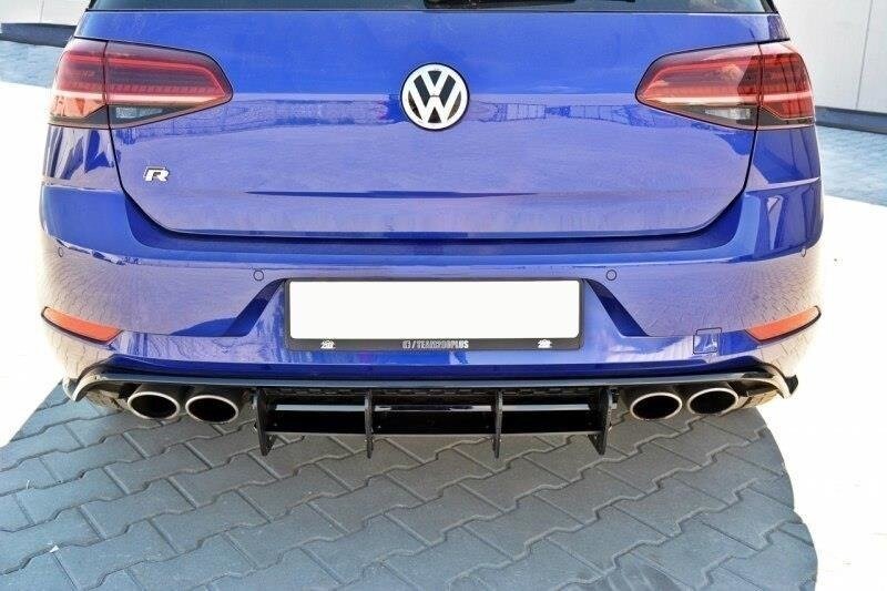 Heck Ansatz Diffusor Heckschürze für VW GOLF 7 R FL Maxton Design