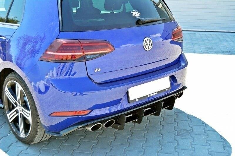 Heck Ansatz Diffusor Heckschürze für VW GOLF 7 R FL Maxton Design