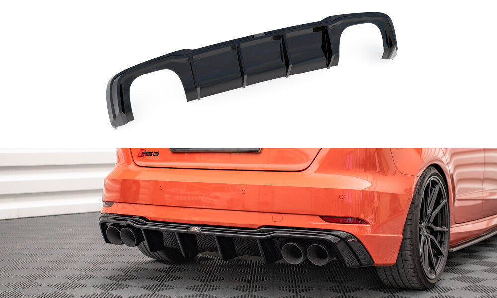 Heck Ansatz Diffusor V.2 für Audi RS3 8V Facelift Maxton Design