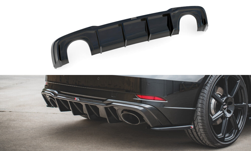 Heck Ansatz Diffusor V.2 für Audi RS3 8V Sportback Facelift   Maxton Design
