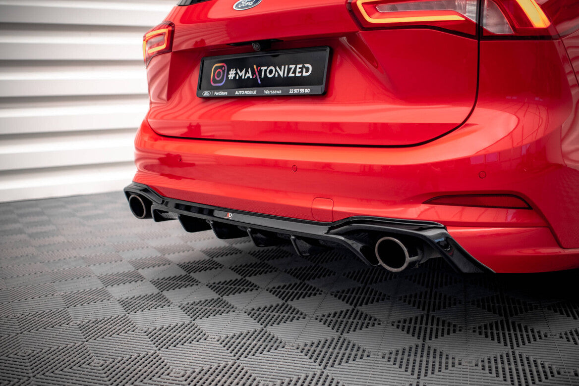 Heck Ansatz Diffusor V.2 für Ford Focus Kombi ST-Line Mk4 Maxton Design
