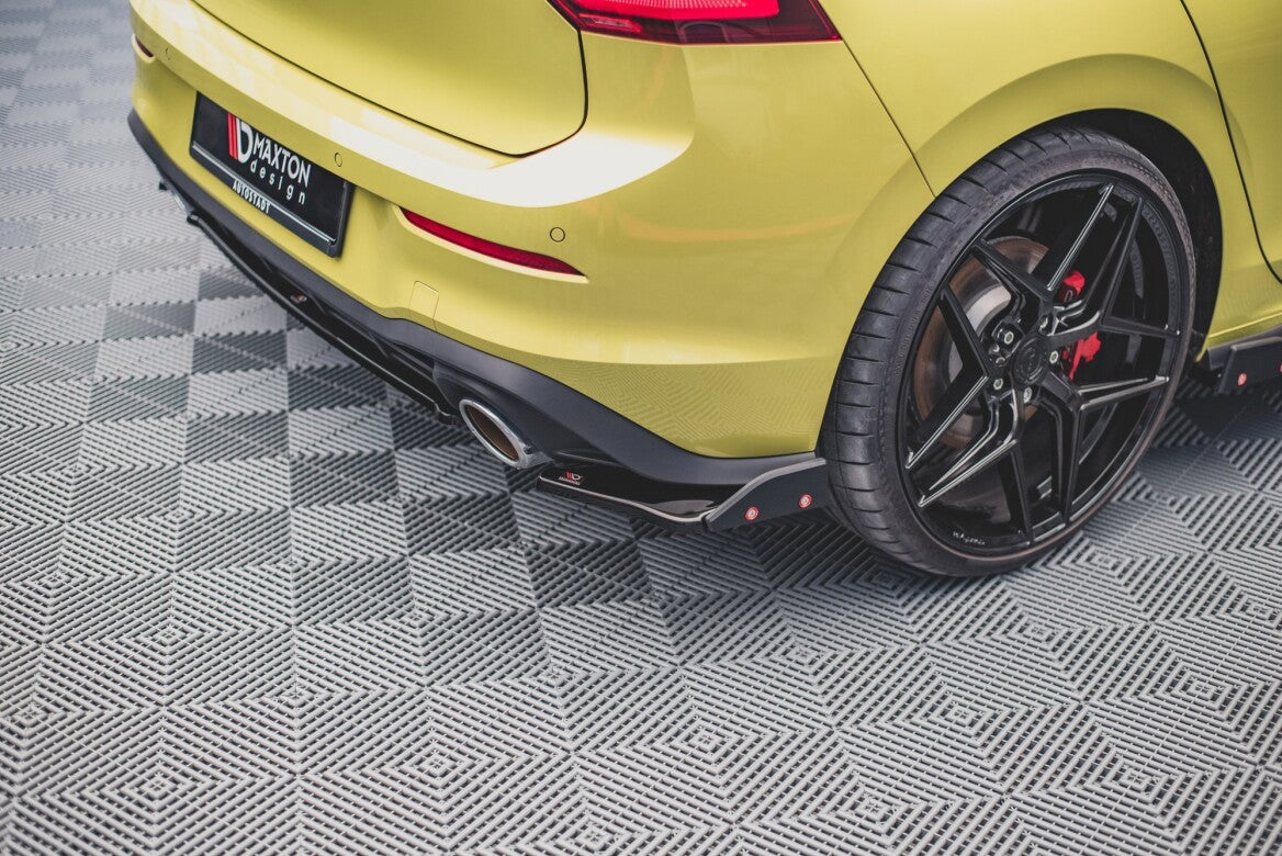 Heck Ansatz Flaps Diffusor +Flaps V.1 für VW Golf 8 GTI Clubsport Maxton Design