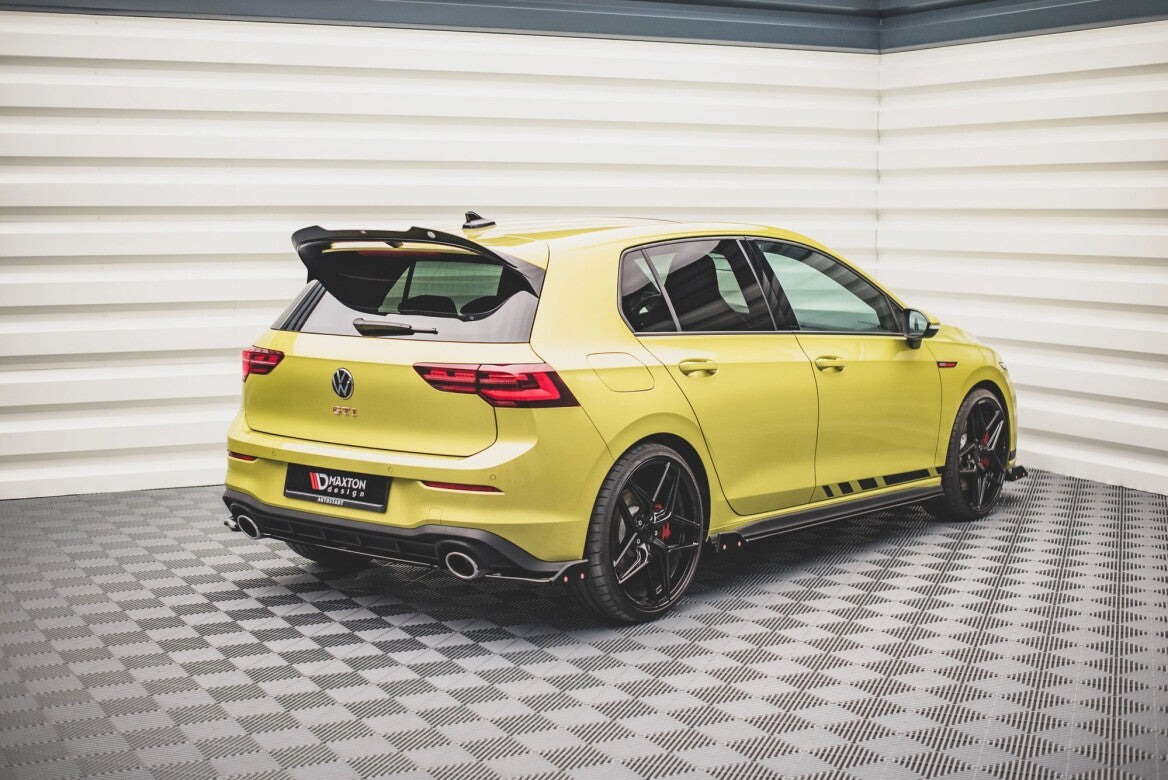 Heck Ansatz Flaps Diffusor +Flaps V.1 für VW Golf 8 GTI Clubsport Maxton Design