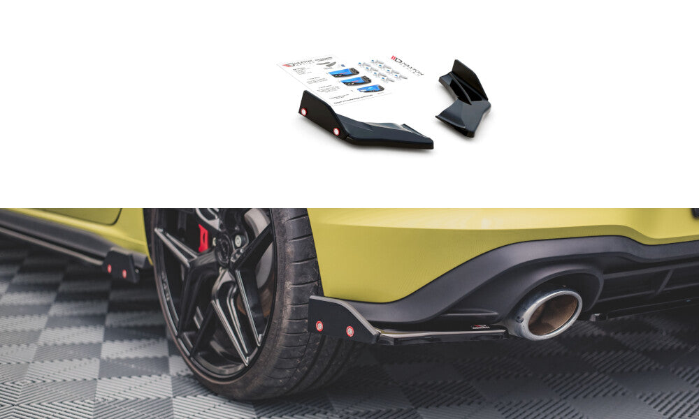 Heck Ansatz Flaps Diffusor +Flaps V.1 für VW Golf 8 GTI Clubsport Maxton Design