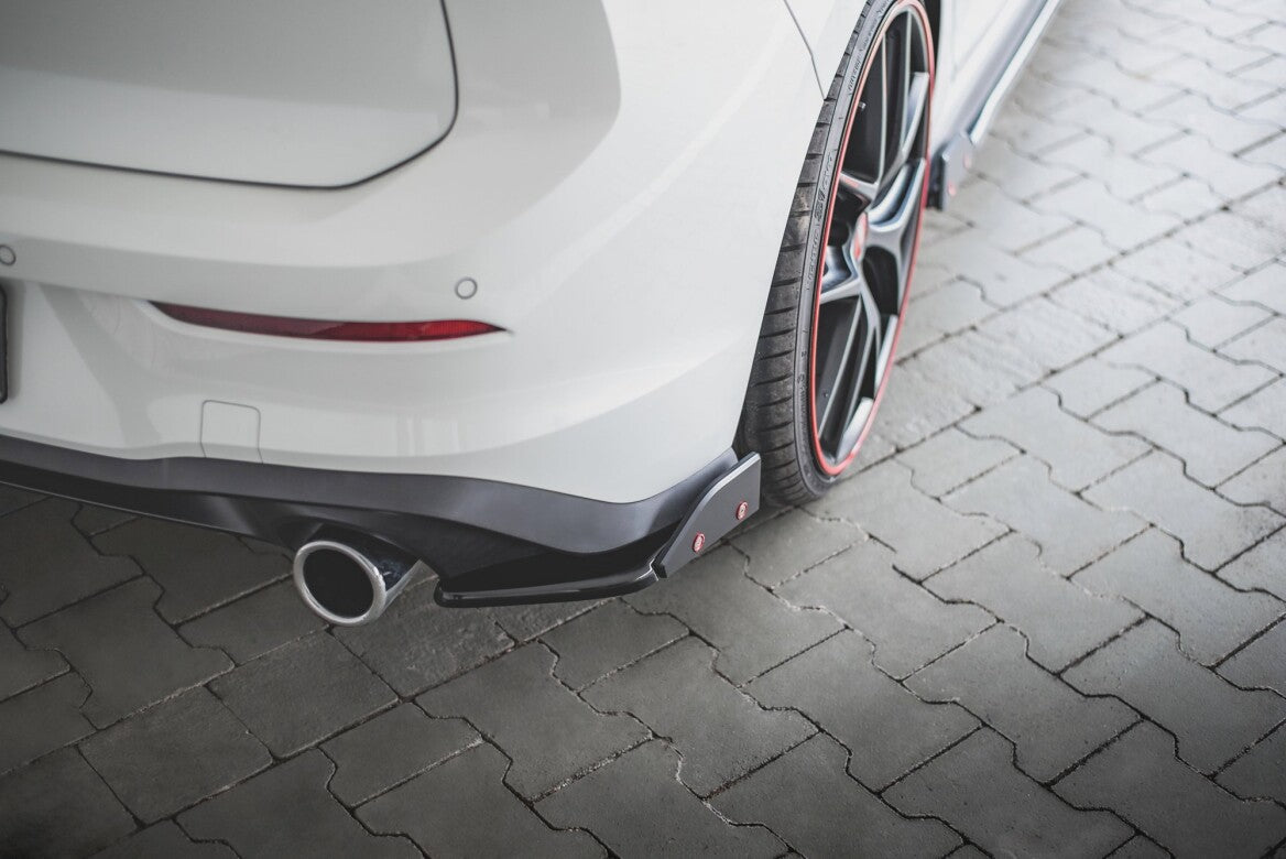 Heck Ansatz Flaps Diffusor +Flaps V.2 für VW Golf 8 GTI Maxton Design