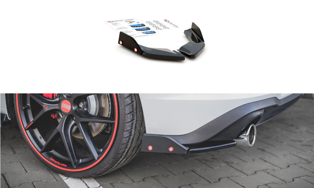 Heck Ansatz Flaps Diffusor +Flaps V.2 für VW Golf 8 GTI Maxton Design