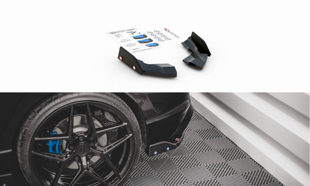 Heck Ansatz Flaps Diffusor +Flaps V.2 für VW Golf R Mk8   Maxton Design