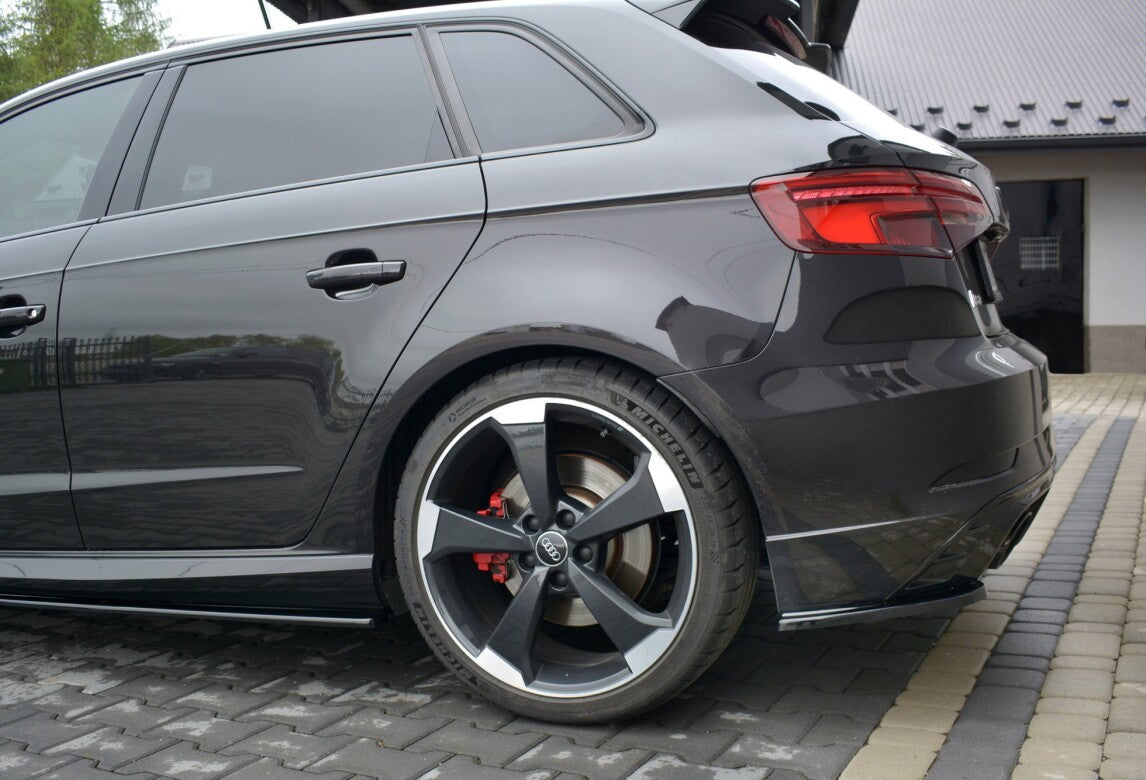 Heck Ansatz Flaps Diffusor für Audi RS3 8V FL Sportback   Maxton Design