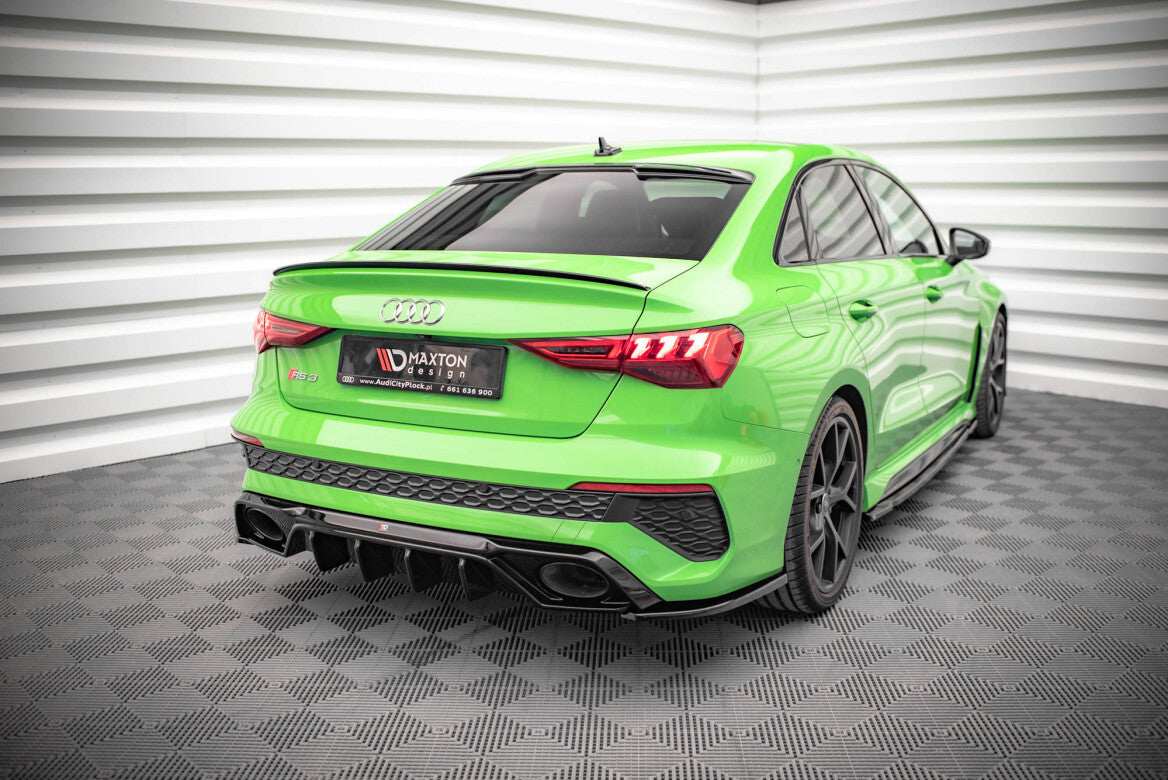 Heck Ansatz Flaps Diffusor für Audi RS3 Limousine 8Y Maxton Design