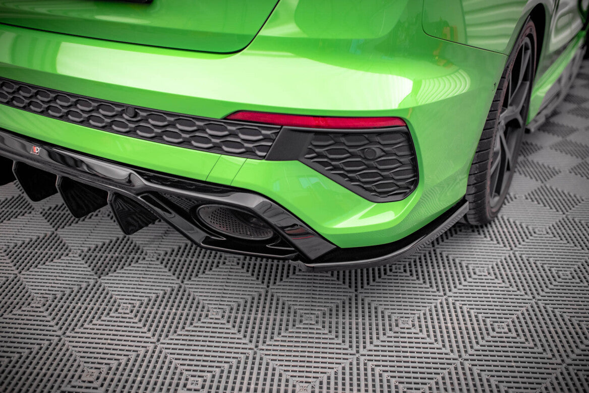 Heck Ansatz Flaps Diffusor für Audi RS3 Limousine 8Y Maxton Design