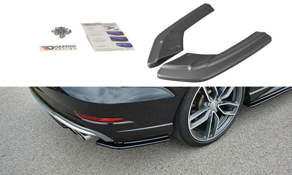 Heck Ansatz Flaps Diffusor für Audi S3 / A3 S-Line 8V FL Limousine Maxton Design