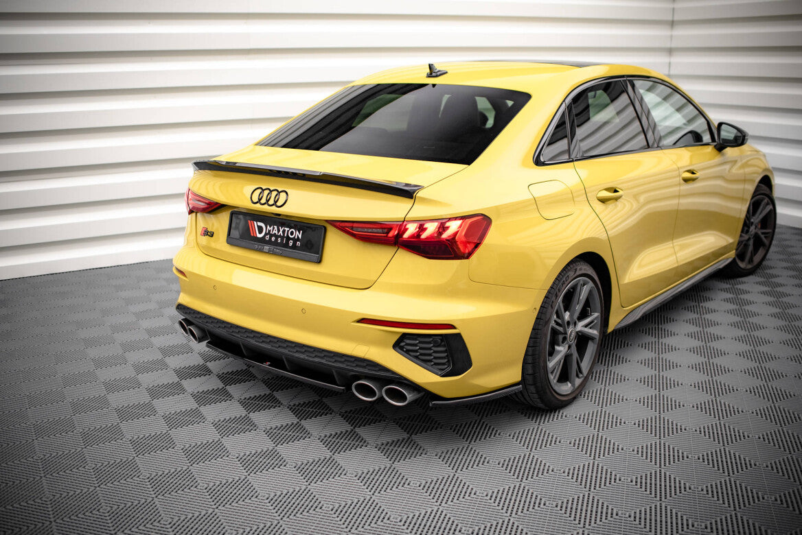 Heck Ansatz Flaps Diffusor für Audi S3 Limousine 8Y Maxton Design