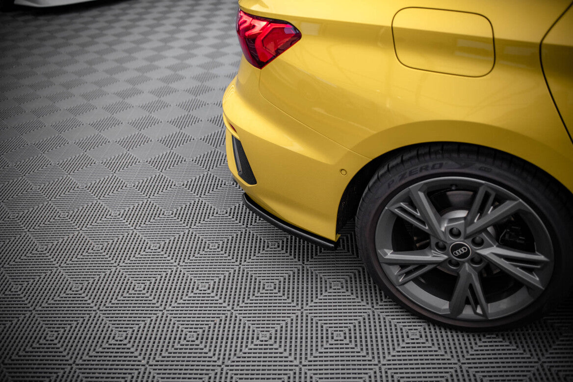 Heck Ansatz Flaps Diffusor für Audi S3 Limousine 8Y Maxton Design