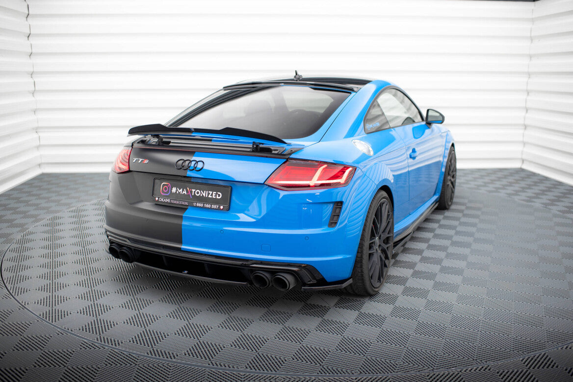 Heck Ansatz Flaps Diffusor für Audi TT S 8S FL Maxton Design