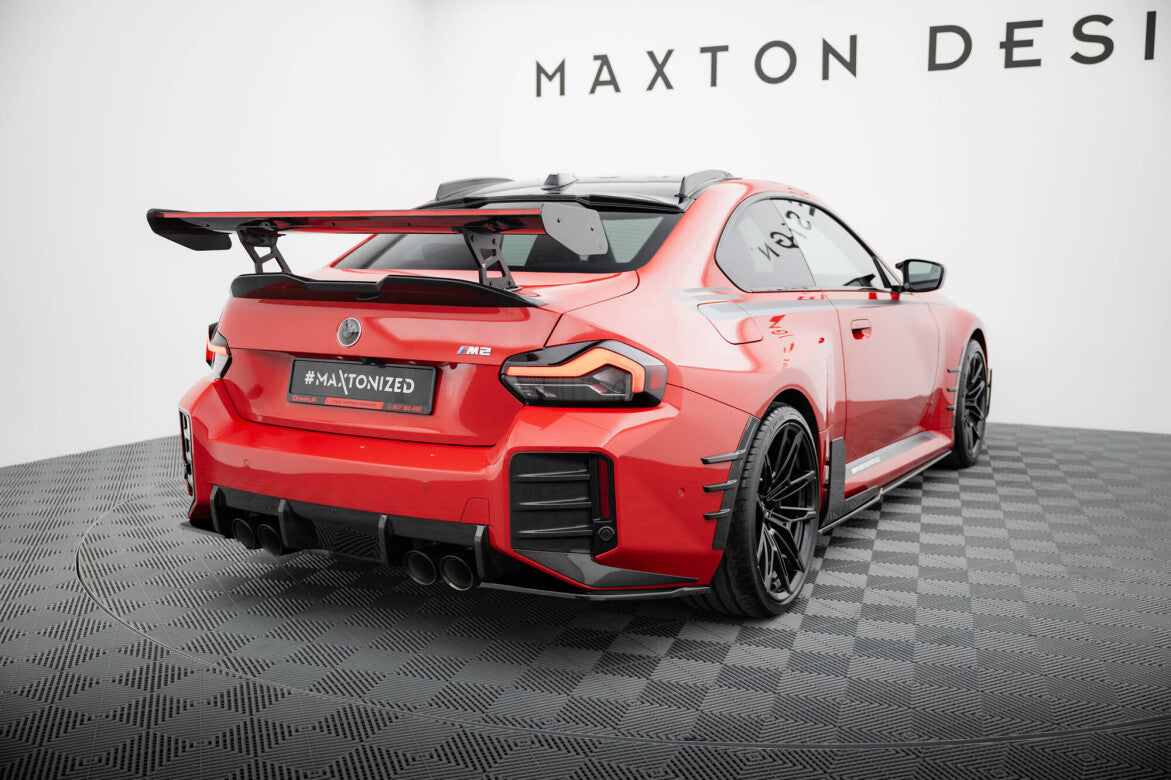 Heck Ansatz Flaps Diffusor für BMW M2 M-Performance G87 Maxton Design