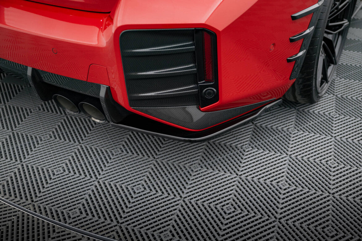 Heck Ansatz Flaps Diffusor für BMW M2 M-Performance G87 Maxton Design