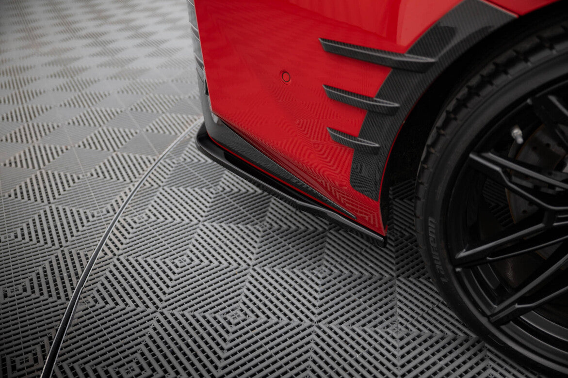 Heck Ansatz Flaps Diffusor für BMW M2 M-Performance G87 Maxton Design