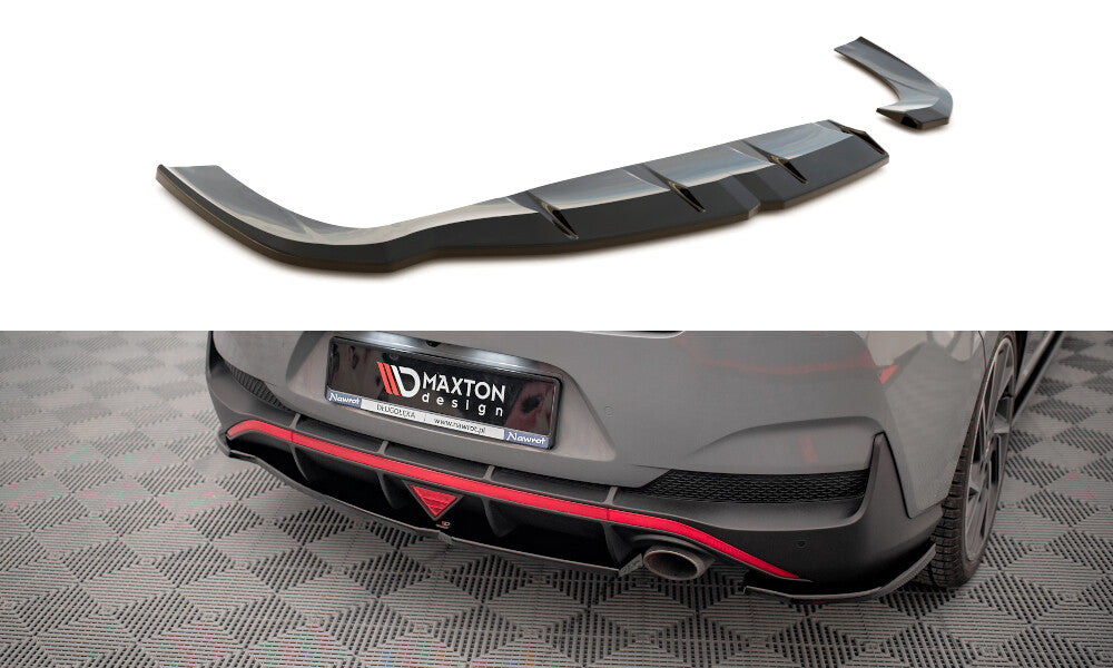 Heck Ansatz Flaps Diffusor für Hyundai I30 Fastback N-Line FL Maxton Design