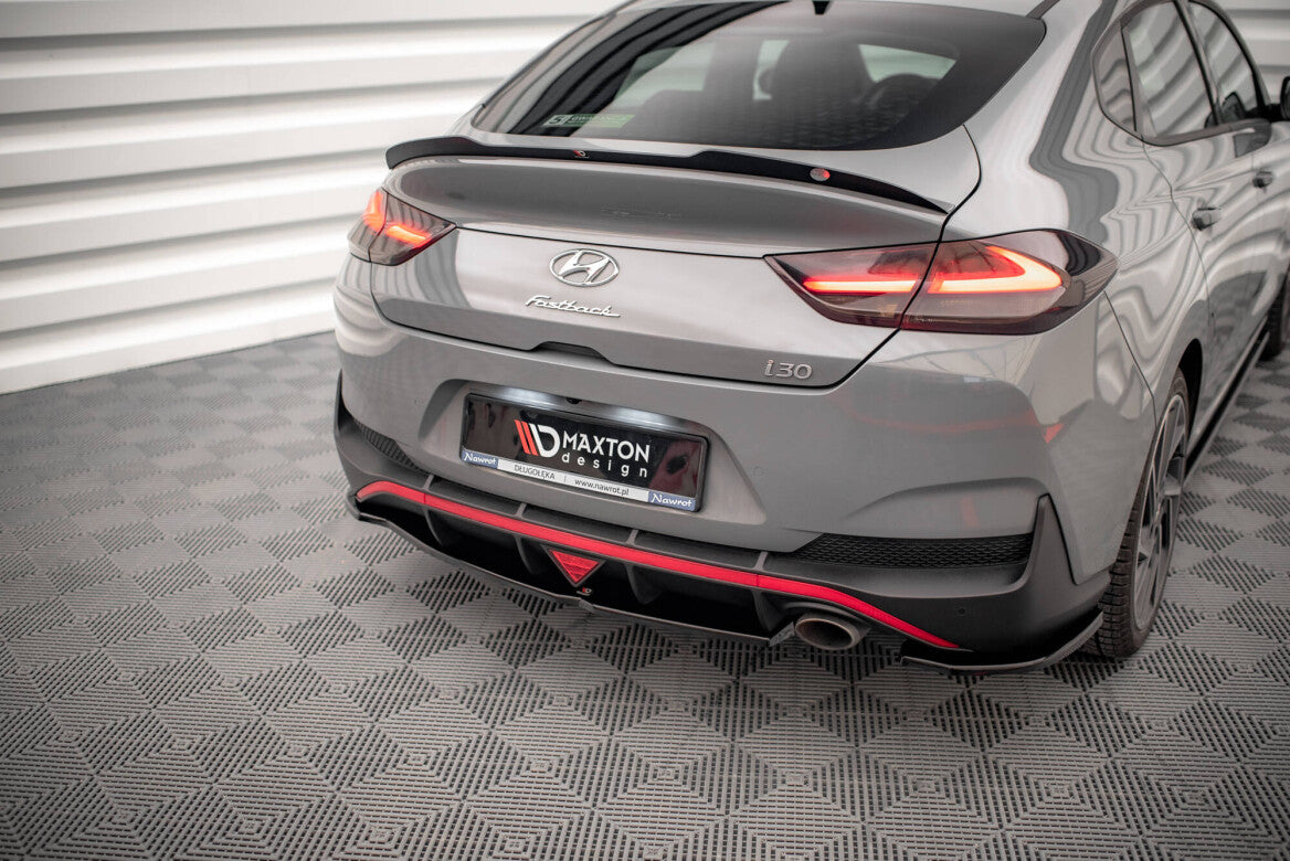 Heck Ansatz Flaps Diffusor für Hyundai I30 Fastback N-Line FL Maxton Design
