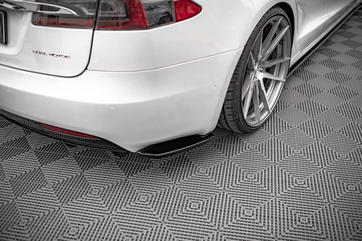 Heck Ansatz Flaps Diffusor für Tesla Model S FL Maxton Design