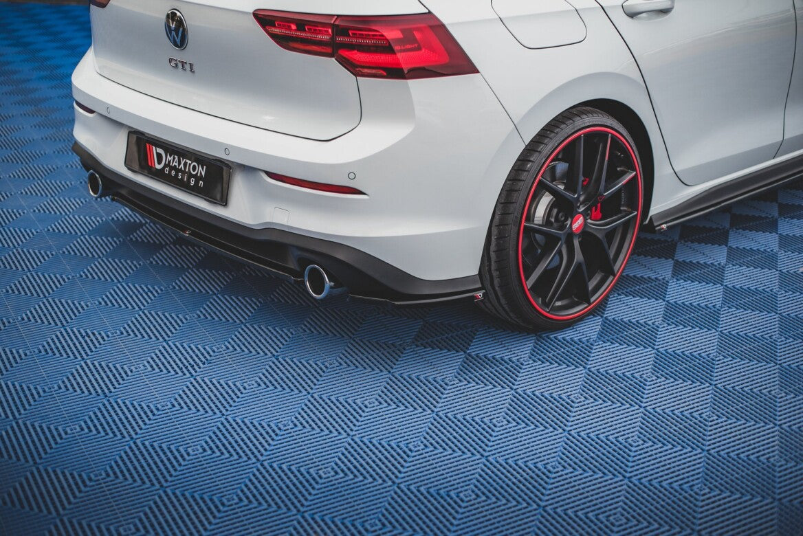 Heck Ansatz Flaps Diffusor für VW Golf 8 GTI Maxton Design