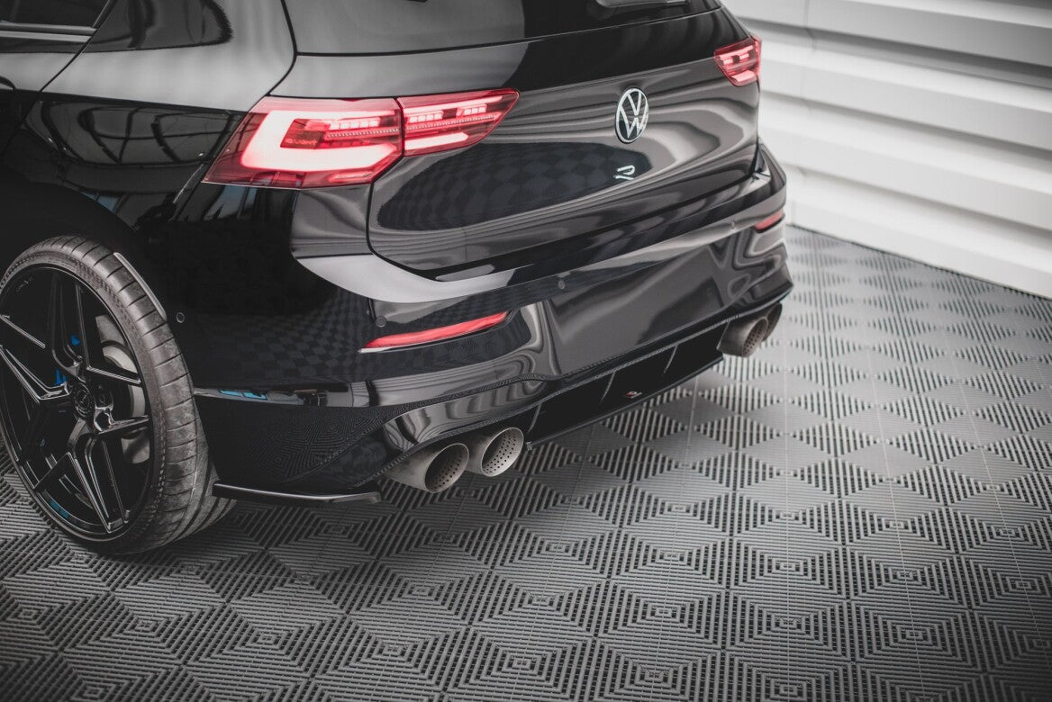 Heck Ansatz Flaps Diffusor für VW Golf R Mk8   Maxton Design