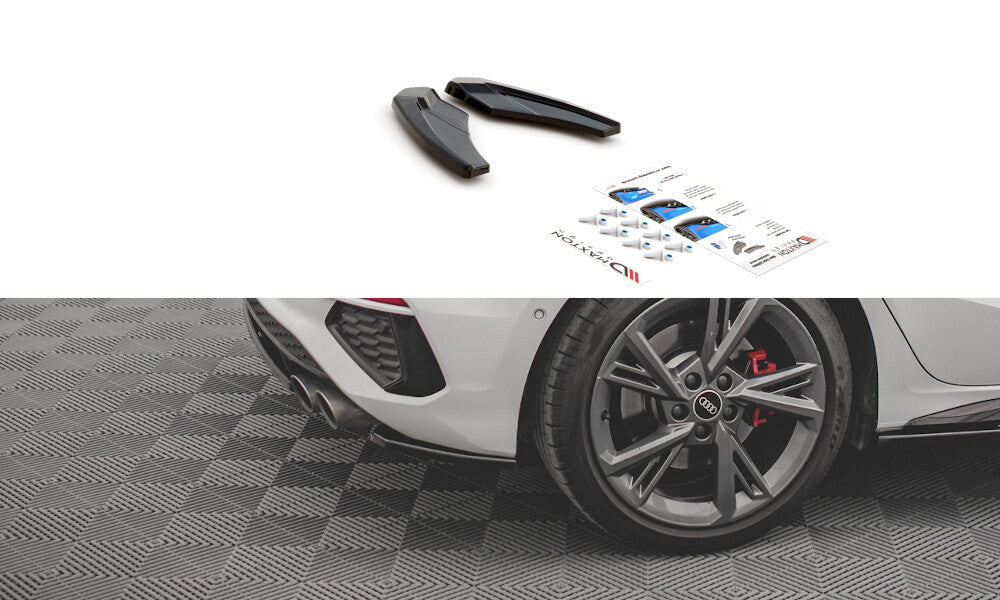 Heck Ansatz Flaps Diffusor V.1 für Audi S3 8Y Maxton Design