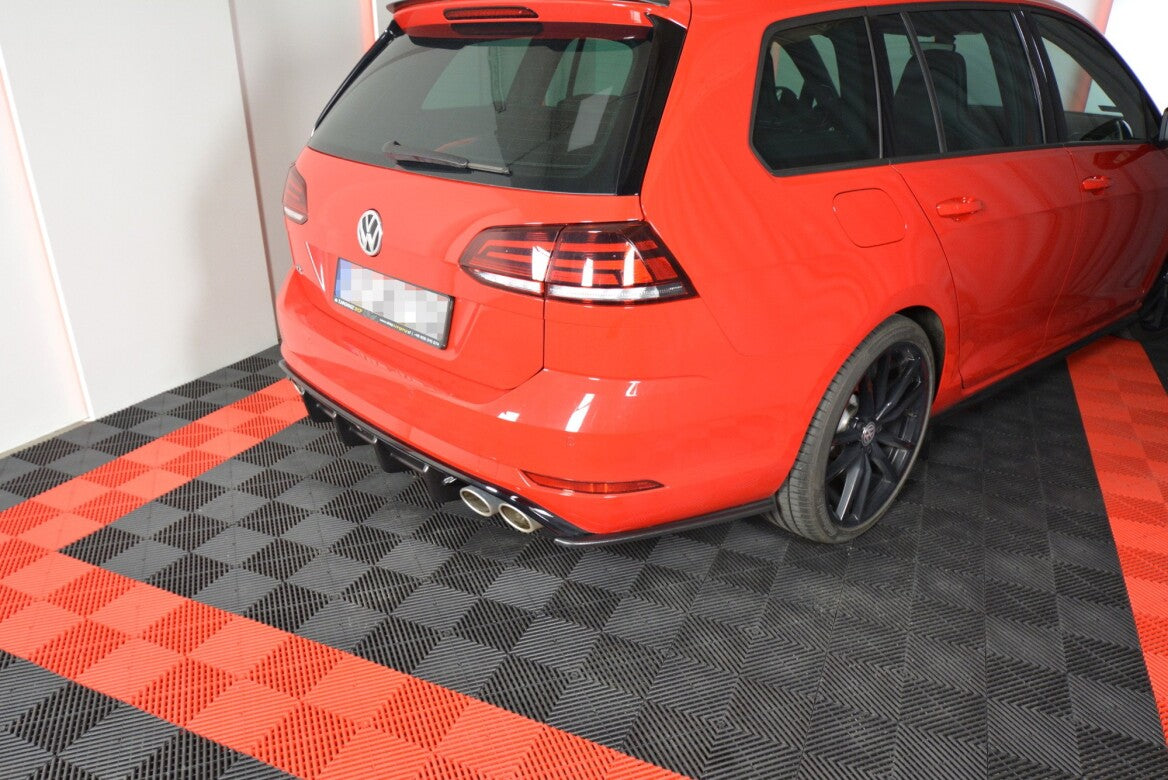 Heck Ansatz Flaps Diffusor V.1 für VW GOLF 7 R VARIANT FACELIFT Maxton Design