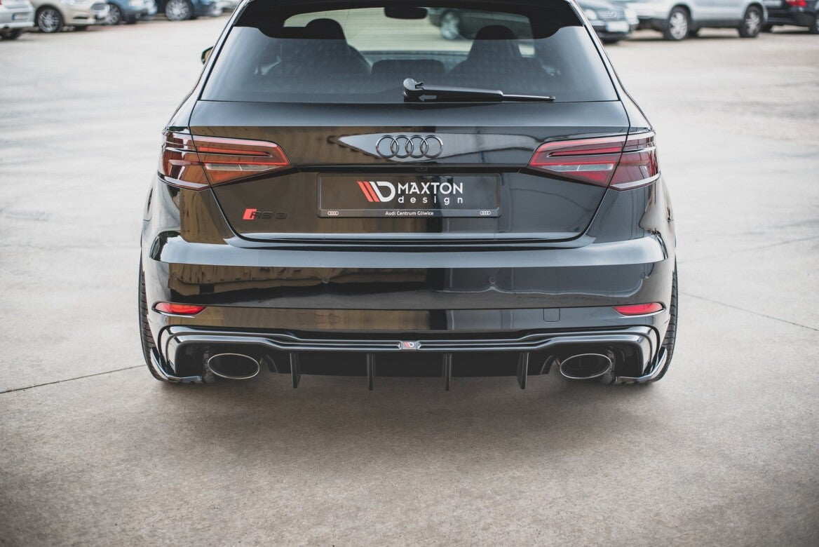 Heck Ansatz Flaps Diffusor V.2 für Audi RS3 8V Sportback Facelift Maxton Design