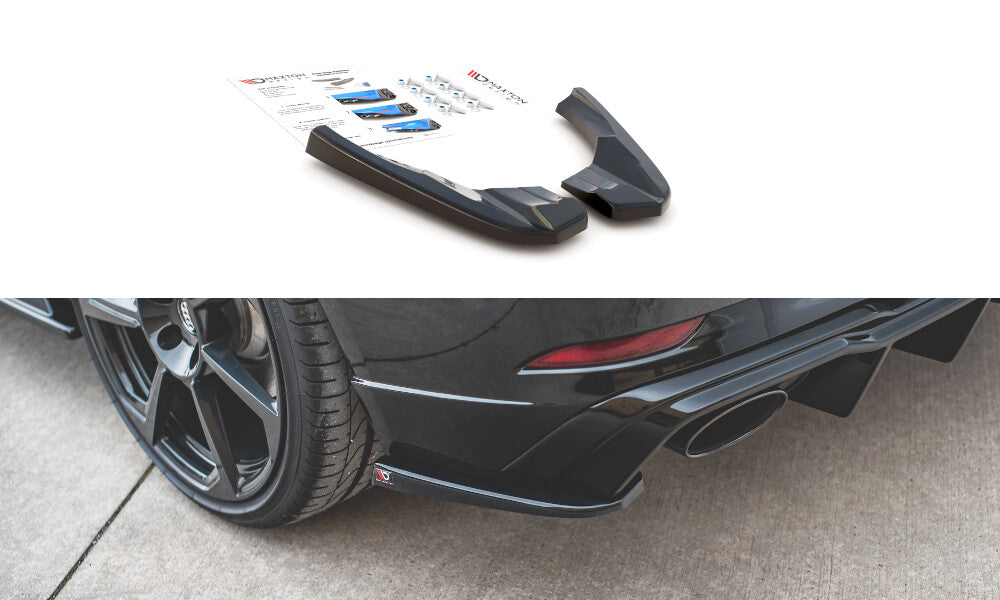 Heck Ansatz Flaps Diffusor V.2 für Audi RS3 8V Sportback Facelift Maxton Design