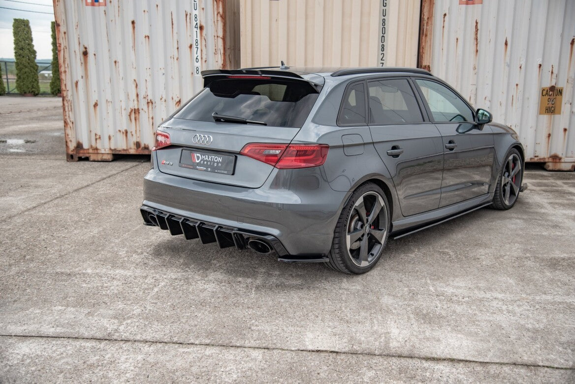 Heck Ansatz Flaps Diffusor V.2 für Audi RS3 8V Sportback Maxton Design