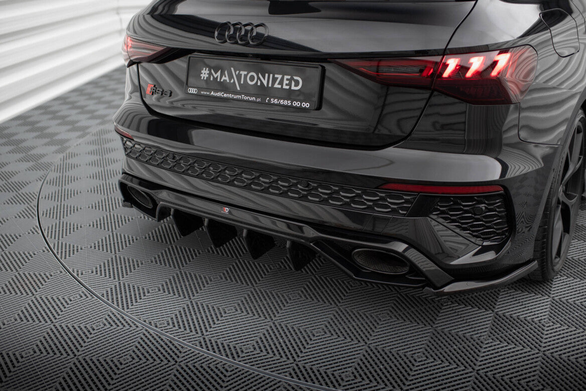 Heck Ansatz Flaps Diffusor V.2 für Audi RS3 Sportback 8Y Maxton Design