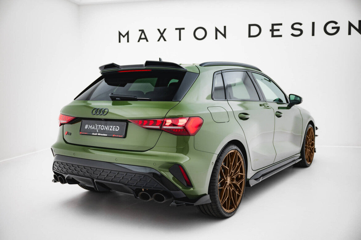 Heck Ansatz Flaps Diffusor V.2 für Audi S3 Sportback Facelift Maxton Design