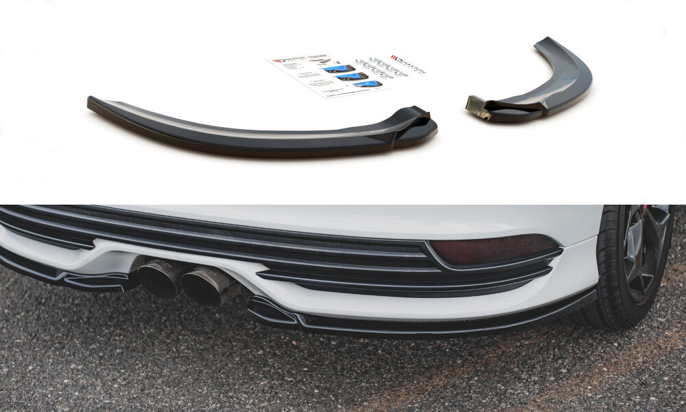 Heck Ansatz Flaps Diffusor V.2 für Ford Focus ST Mk3 Facelift Maxton Design