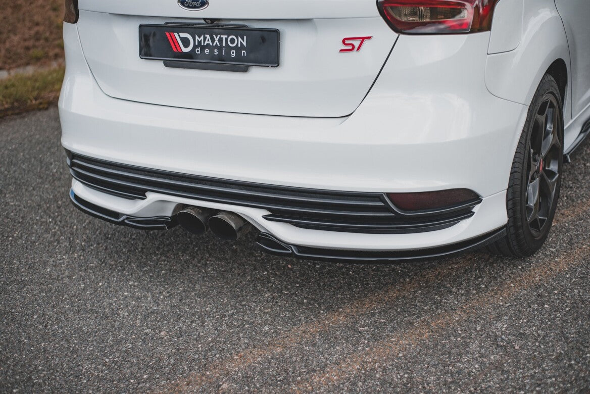 Heck Ansatz Flaps Diffusor V.2 für Ford Focus ST Mk3 Facelift Maxton Design